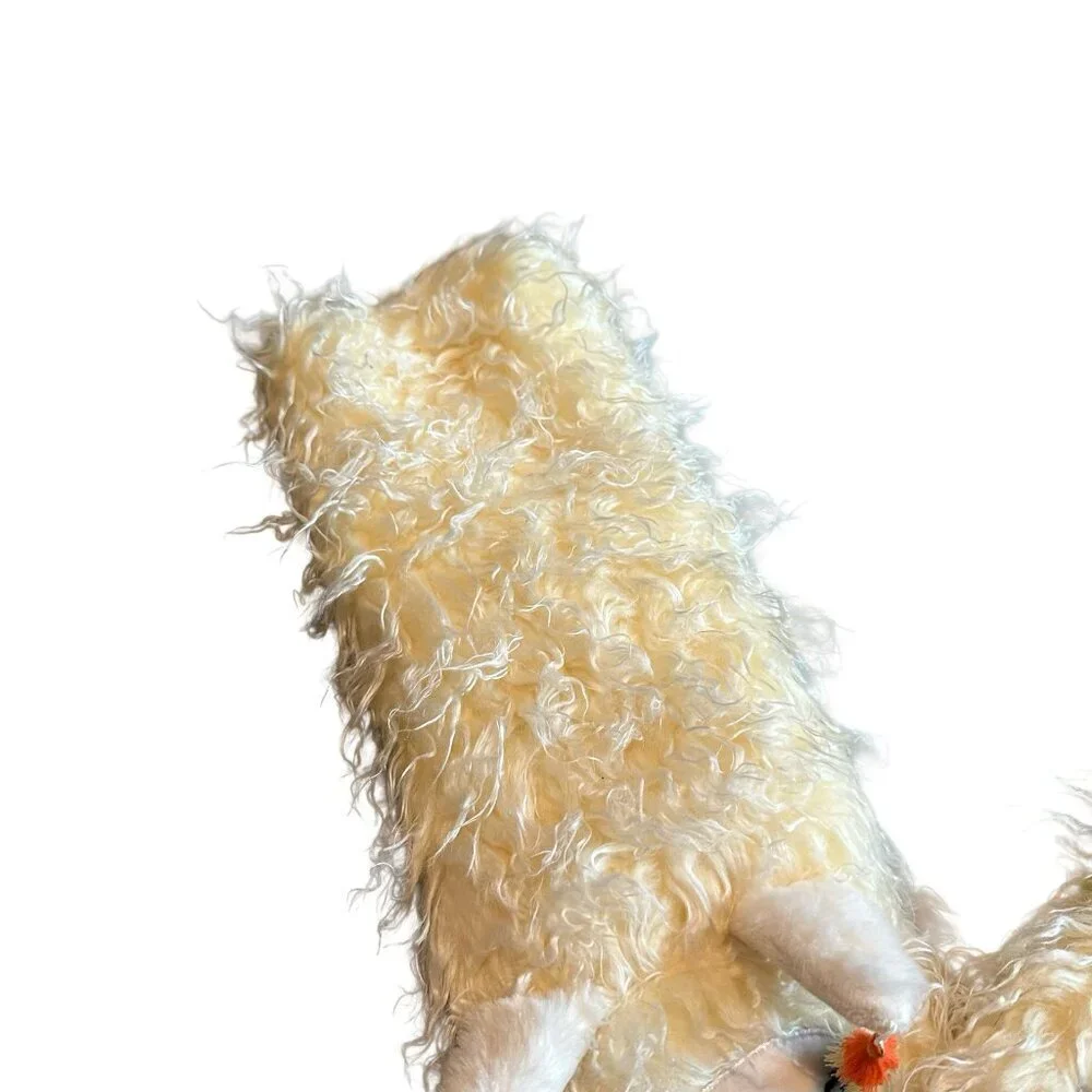 Oooh Geez! Women's Fuzzy White Llama Non-Skid Slipper Socks One Size Women's